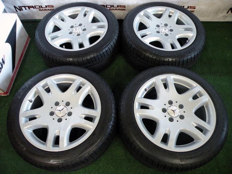 17" factory mercedes e class wheels tires oem e320 e350 e500 e550 continental