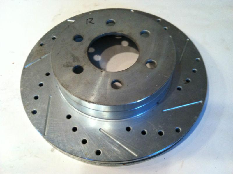 Cross drilled rotor disc brake rotor 11 1/4" diameter
