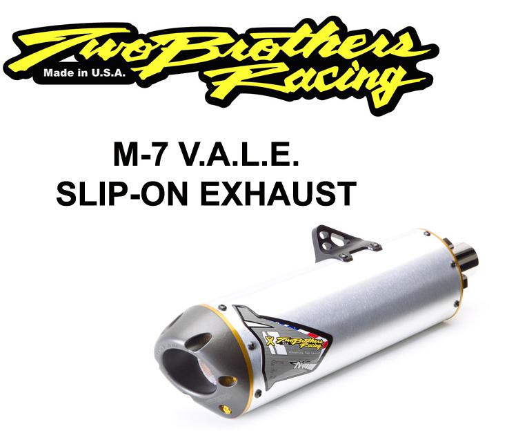 Kawasaki klr650 1997-13 two brothers m-7 vale slip on ss exhaust 005-630406