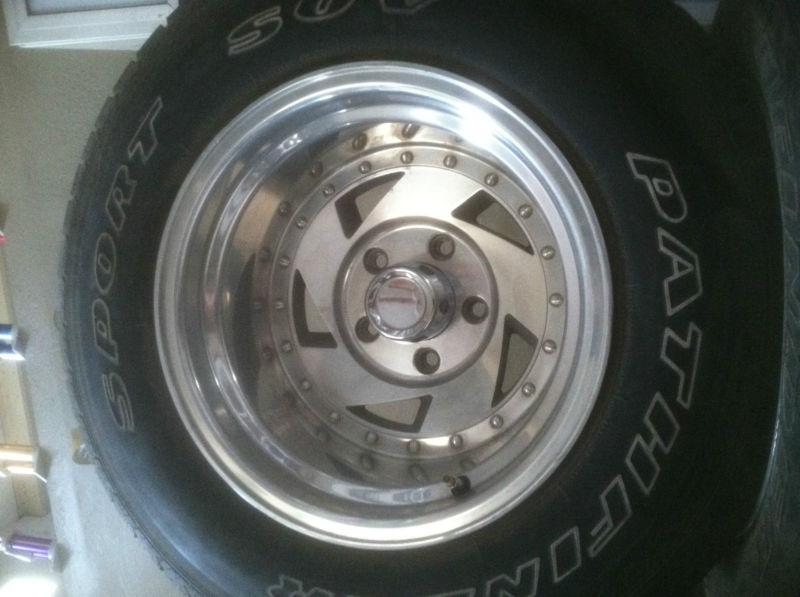 Set of 4 5 on 5 chevy aftermarket alloy wheels