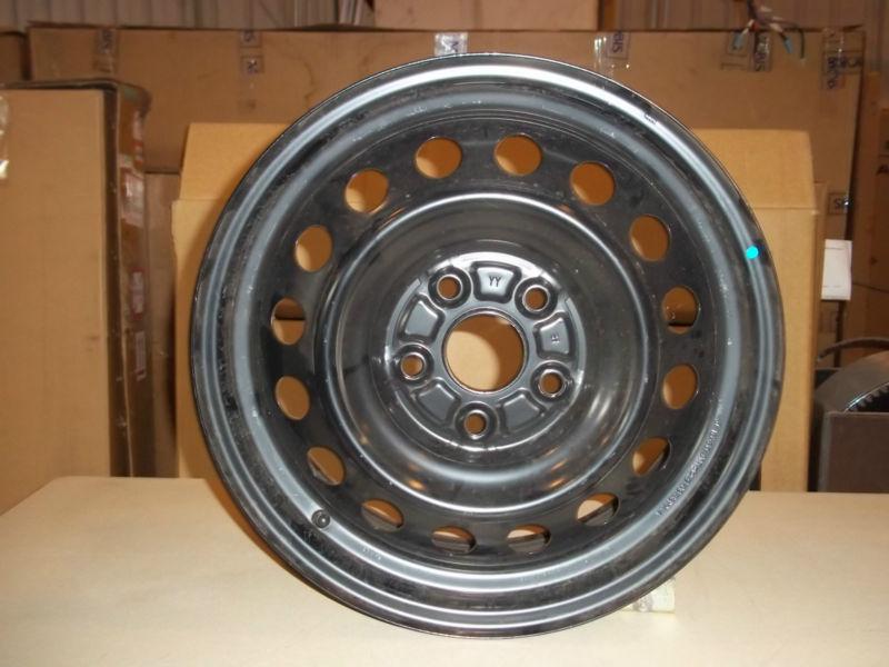 16in. x 6in.  black steel wheel