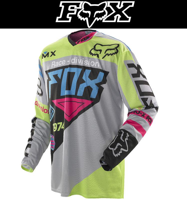 Fox racing 360 youth intake green blue dirt bike jersey motocross mx atv 2014