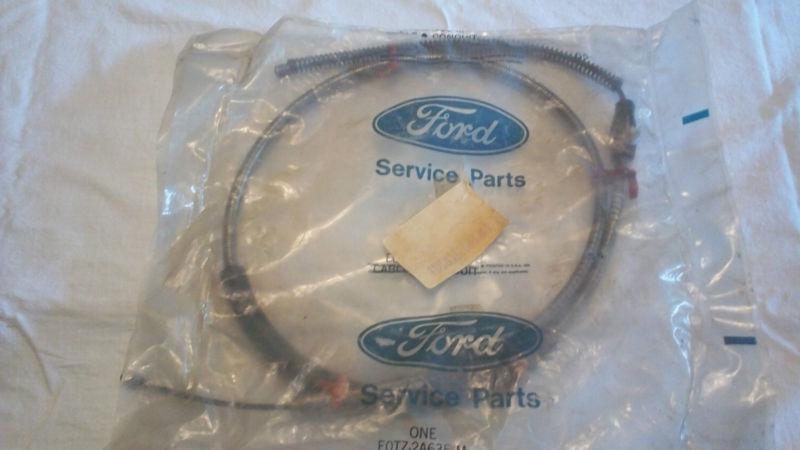Nos ford 1980-86 f250  f350 lh rear brake cable p/n eotz-2a635-m