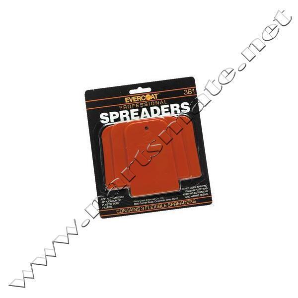 Evercoat 100381 plastic spreaders / plastic spreader kit (3/cd)