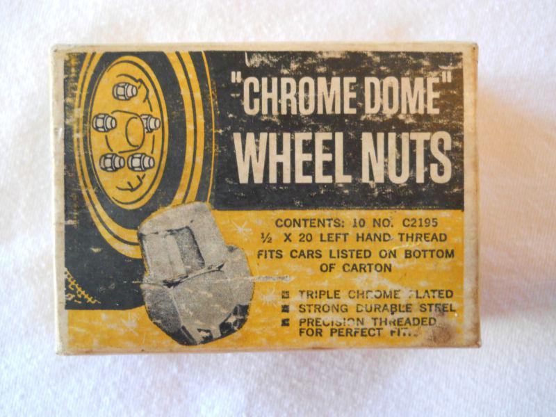 Vintage "chrome dome" lug nuts