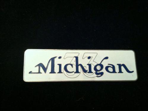 Michigan radiator emblem