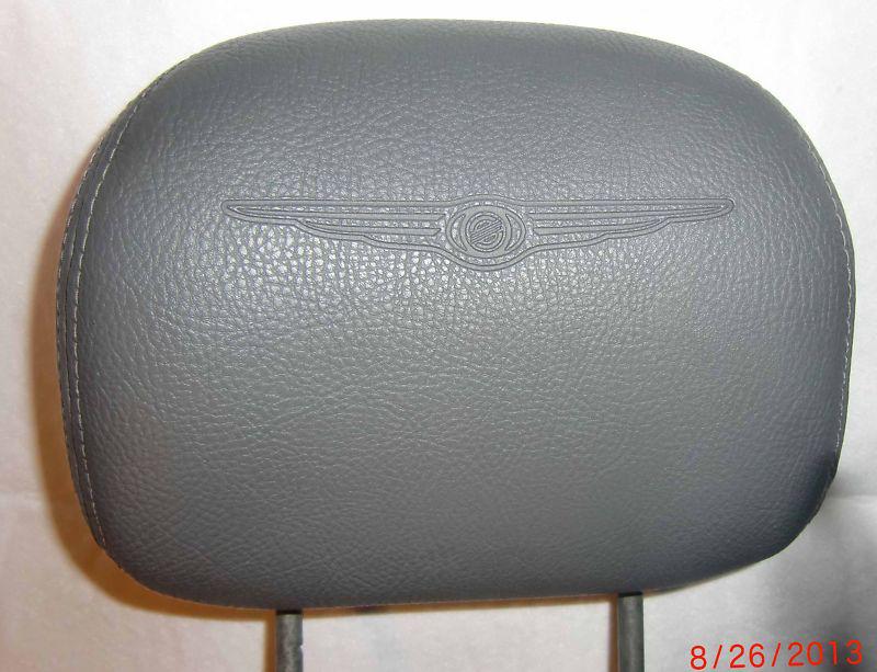 Chrysler town and country gray head rest, embossed excellent shape