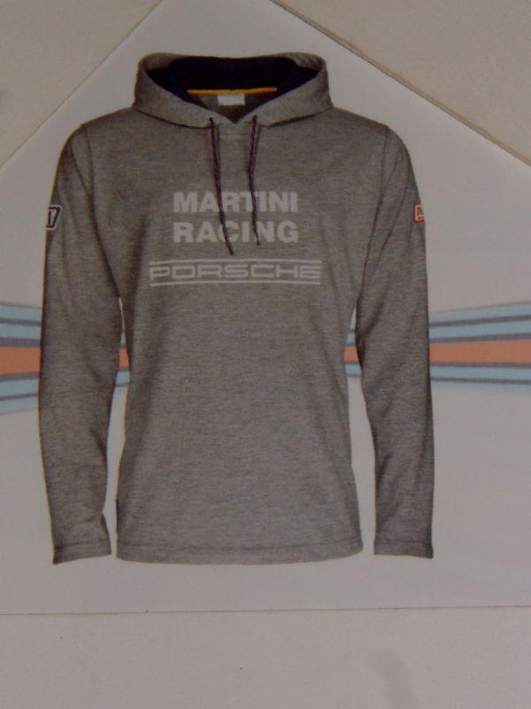 Porsche design martini racing hooded long-sleeved shirt. euro size l, usa m