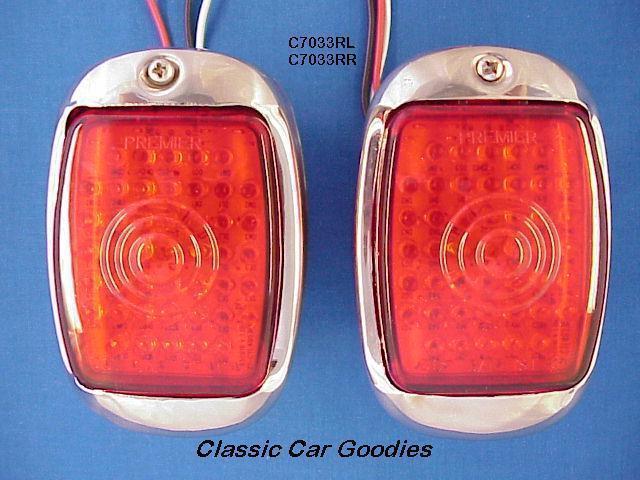 1951-1953 chevy truck led stainless tail lights (2) 1952