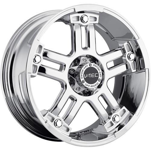 18x9 chrome v-tec warlord  5x150 +12 rims toyo open country at ii p275/65r18