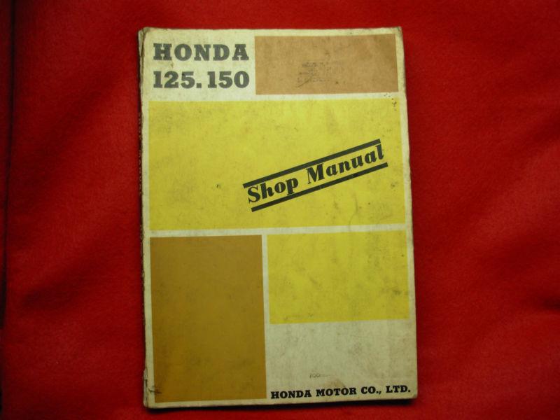 Original 1968 factory honda 125 150 shop manual c92 cs92 cb92 c95 ca95 