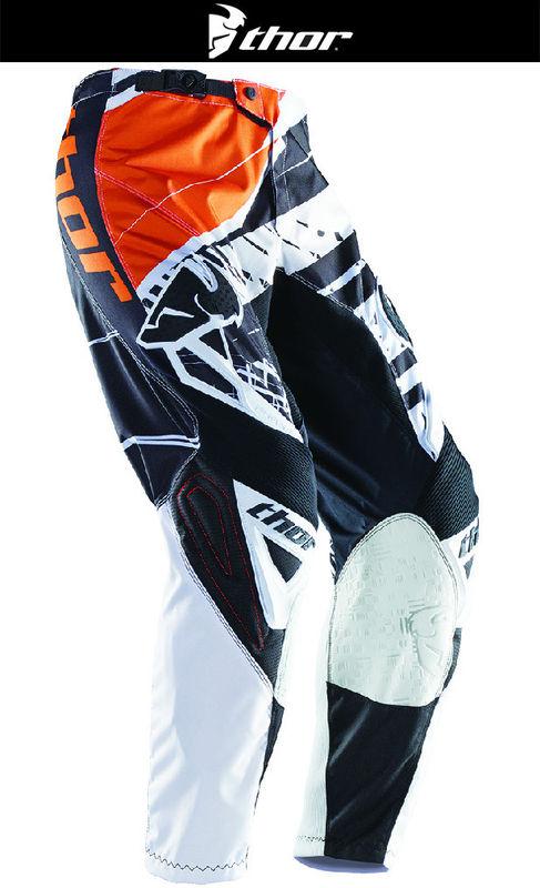 Thor phase mask orange black white sizes 28-44 dirt bike pants motocross mx atv
