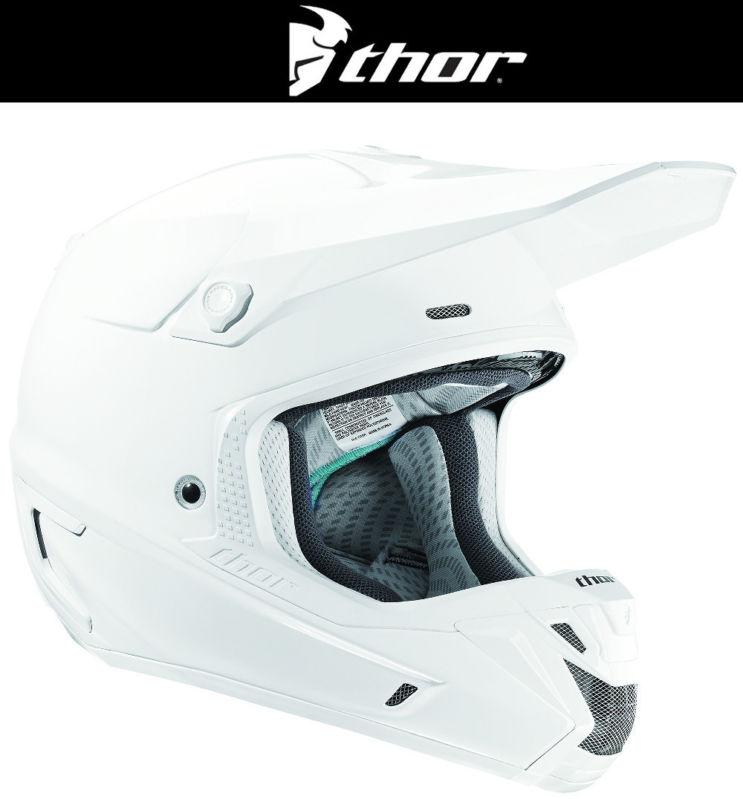Thor verge white dirt bike helmet motocross mx atv 2014