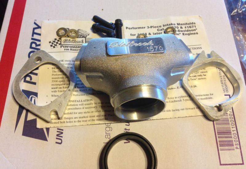 New edelbrock 1670 3 piece intake for evo and twin cams with edelbrock heads