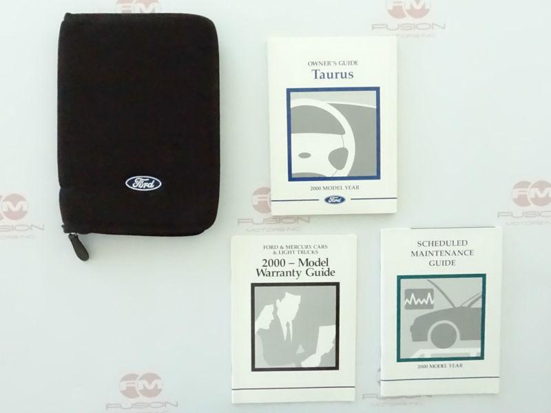 2000 ford taurus owners owner manual set 