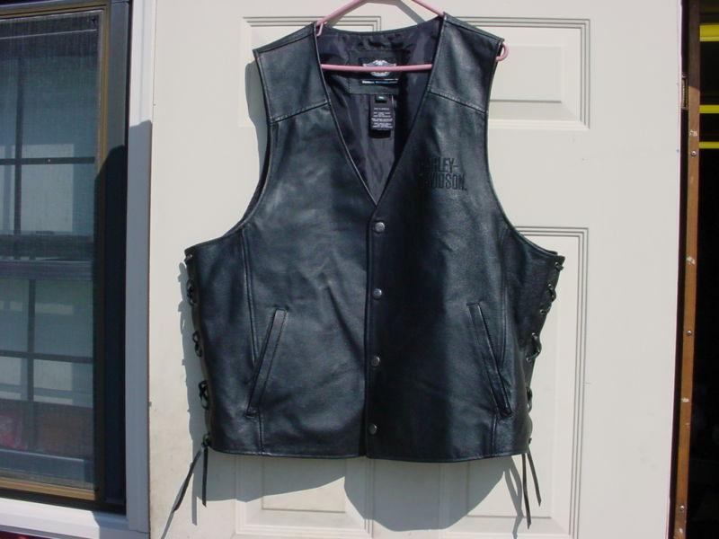 Harley-davidson pigskin leather vest size 3xl