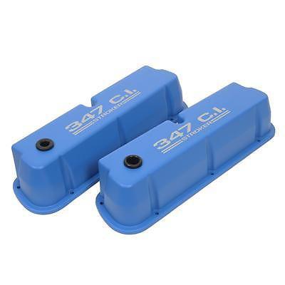 Summit racing die-cast logo aluminum valve covers 440409 ford small block v8