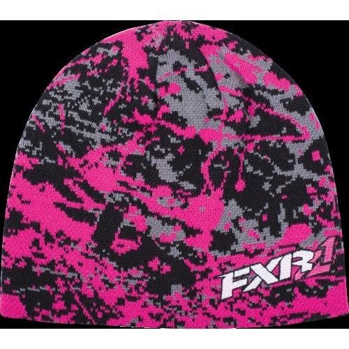 Fxr beanie cap hat- fuchsia sabo / splatter - one size  - new with tags