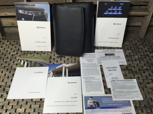 2013 lexus rx350 rx450h owners manual rx 350 + navigation book fast ship ((oem))
