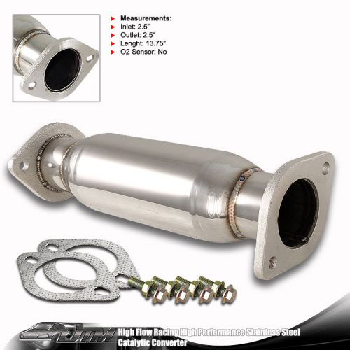 High flow stainless steel catalytic converter for 2000-2003 nissan maxima