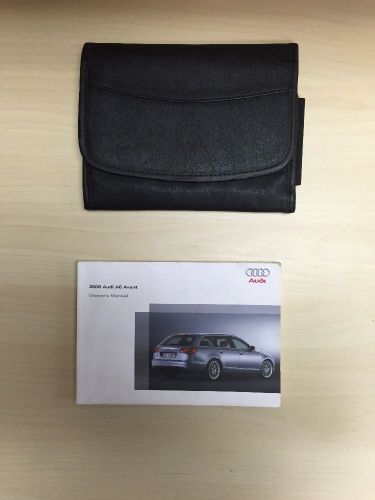Audi a6 avant 2008 owners manual book w/case