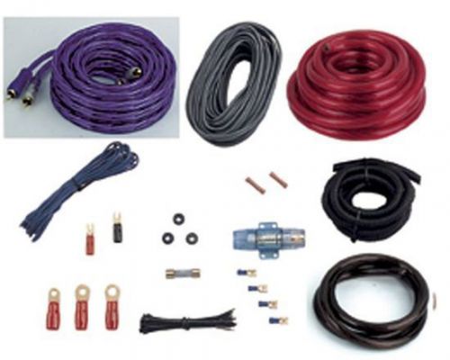 Planet audio 4gpk awg 4 gauge amplifier install kit w/ rca interconnect cables