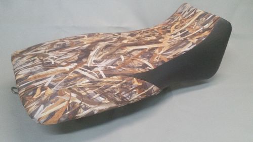 Yamaha yfm400 grizzly 400 seat cover 2-tone flooded timber &amp; black front sides