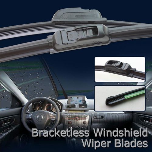 17&#034;+17&#034; windshield wiper bracketless arm car suv auto blades 17&#034;+17&#034;