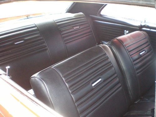 1967 chevelle hardtop deluxe bench seat interior kit black