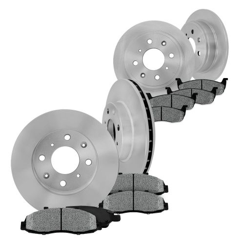 Front and rear brake rotors &amp; metallic pads 2005 2006 2007 ford focus (not svt)