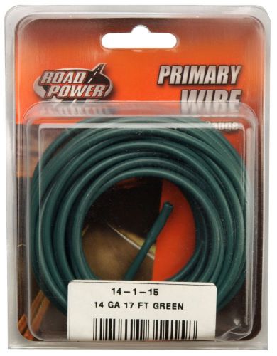 Road power 56421933 primary electrical wire, 14 gauge, 17&#039;, gree