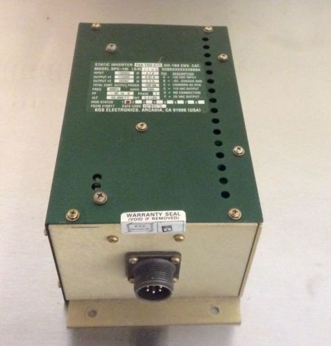 Kgs electronics spc-10 static inverter. kln-94 available.