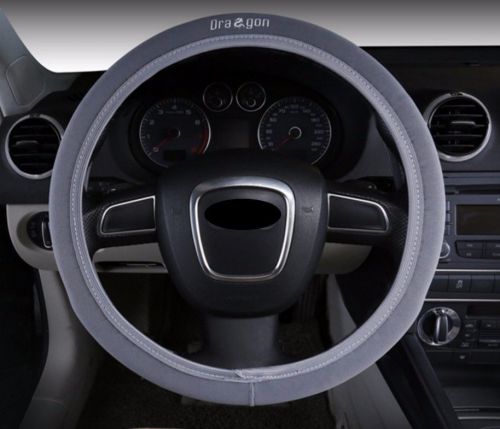 38cm dragon grey elastic soft sport style vehicle car steering wheel cover