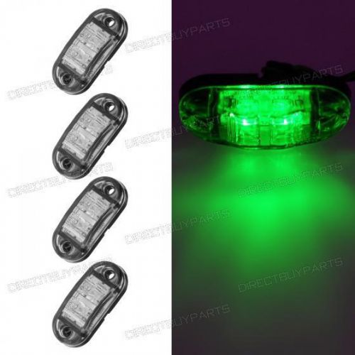 4x 2.5&#034; led oval clearance &amp; side marker light front rear replacement car trucks