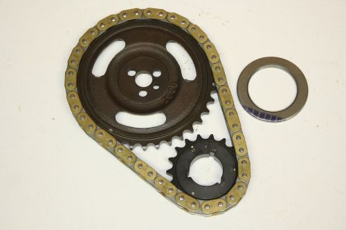 Small block chevy single roller timing chain &amp; gears set 1987-95 thrust bearing