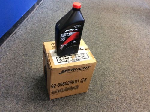 Mercury 2 cycle premium synthetic outboard oil case 6 quarts