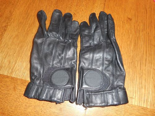 Harley-davidson® men&#039;s torque full finger gel leather motorcycle gloves xl