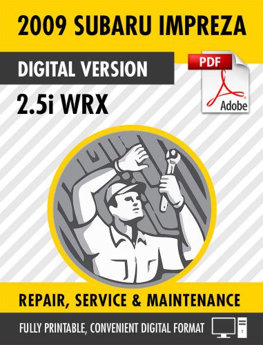 2009 subaru impreza 2.5i wrx factory repair service manual