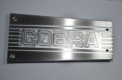 New and custom billet aluminum ford mustang 5.0l intake manifold plate, plaque