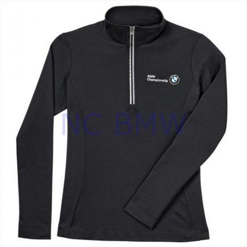 Bmw genuine logo oem factory play dry 1/4 zip pullover sweater / m medium