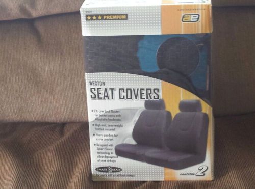 New 2 auto expressions weston seat covers low back bucket seat (gray)