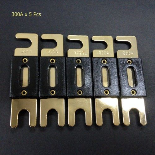 5 pcs x nickel plated 300a new anl fuse 300 amp for car boat truck audio #r7