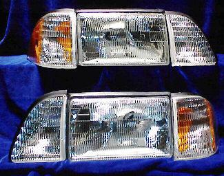 ~ headlight set 6 pcs 87-93 ford mustang all 6 lights ~