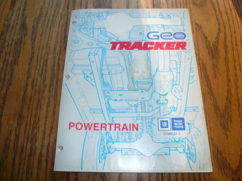 Geo tracker powertrain gm training - 17489.01-1 copyright 1988