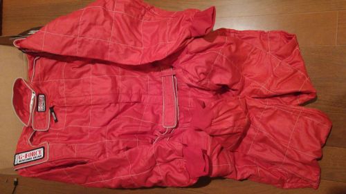 G-force 4545medred driving suit sfi-3.2a/5 red gf-545 suit med red