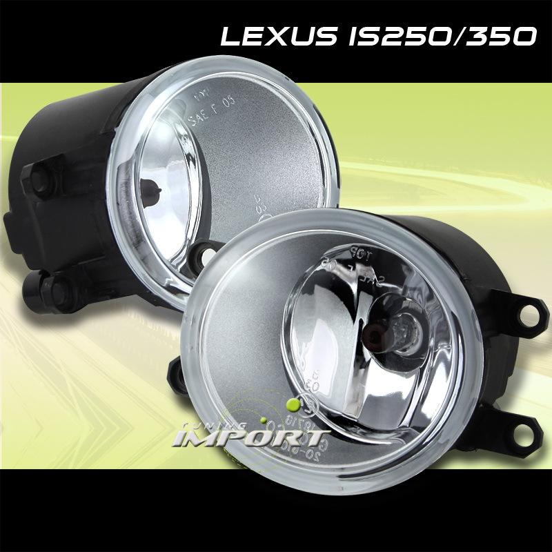 Fog lights lamp driving plastic lens toyota lexus is-f lx570 camry lx ce harness