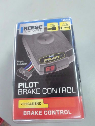 New reese towpower brake controller 7437811 electronic brake controller 1-3 axle