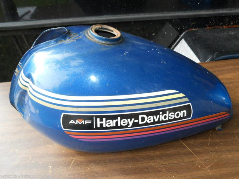 Harley-davidson aermacchi gas tank 61010-74p fits 74-75 sx175/250 1976 ss175/250