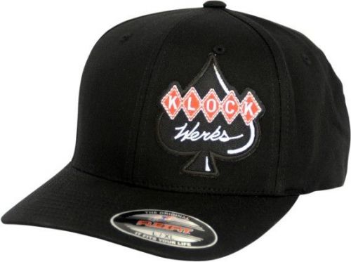 Klock werks logo mens flexfit hat black/red