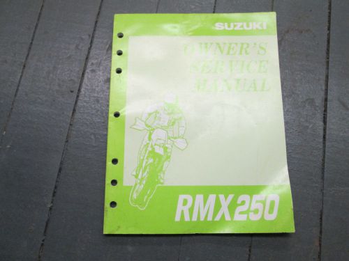 Suzuki rmx250 rmx 250  repair service manual  original  oem